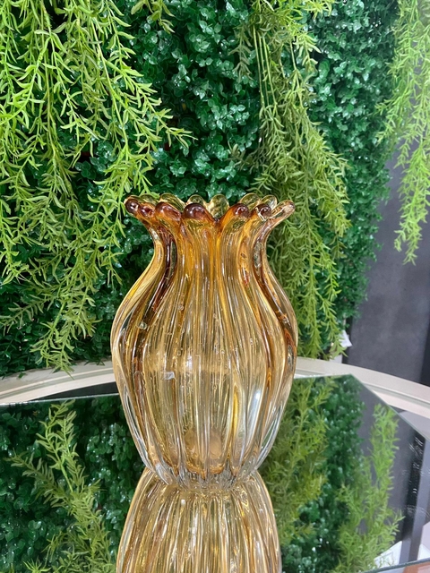Vaso Vidro Italy Âmbar 25cm