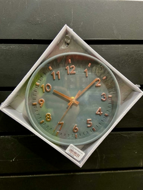 Relógio De Parede Analógico 20cm Em Plástico Y888