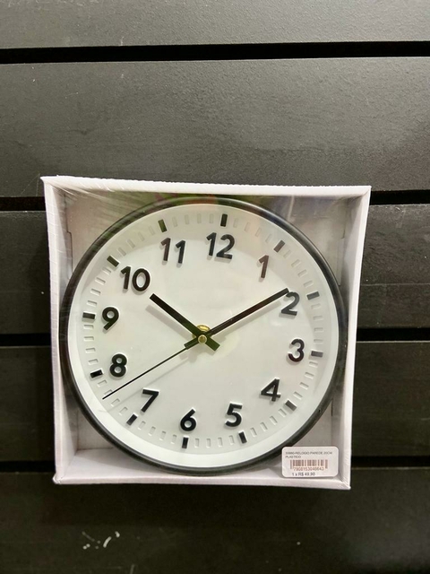 Relógio De Parede Analógico 20cm Em Plástico Y888