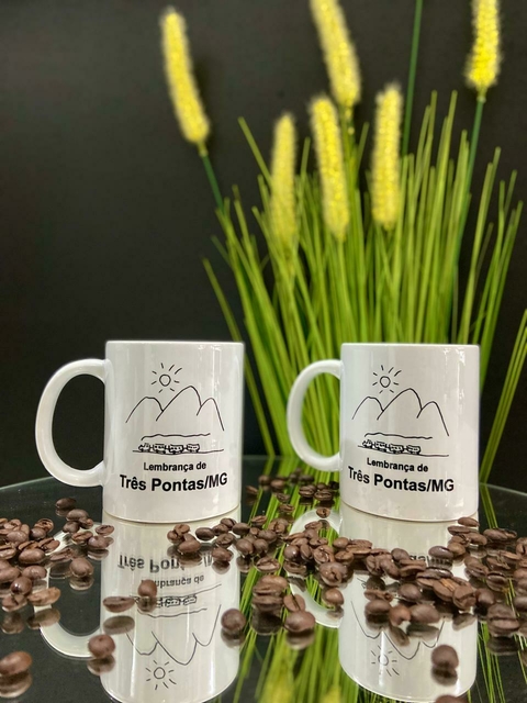 CANECA PORCELANA 325ML TRES PONTAS