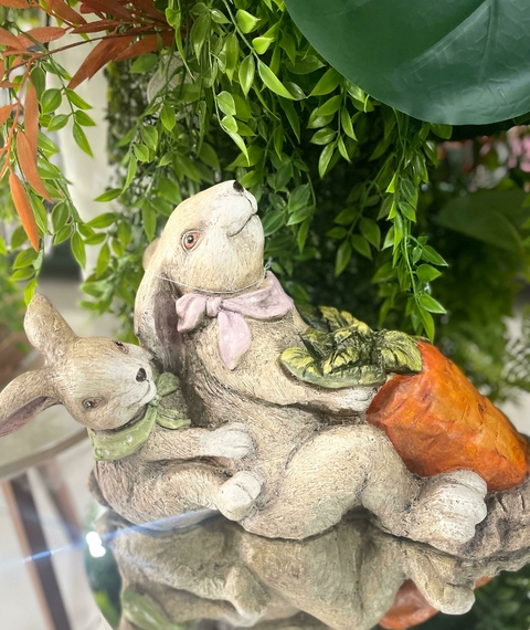 Familia de Coelhos Decorativo.