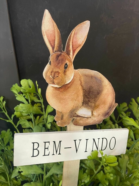 Placa Decorativa Coelho.