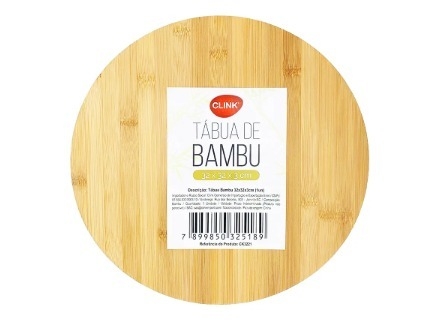 TÁBUA DE BAMBU GIRATÓRIA 32CM