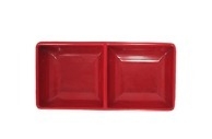 PRATO DE MELAMINA JAPONESA QUADRADO DUPLO.