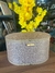 Caixa oval MDF detalhe lona M.