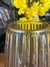 Vaso Decorativo Vidro ( Transparente Dourado) P. na internet