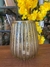 Vaso Decorativo Vidro ( Transparente Dourado) P.