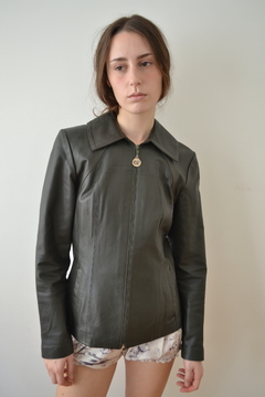 campera de cuero farrace - comprar online