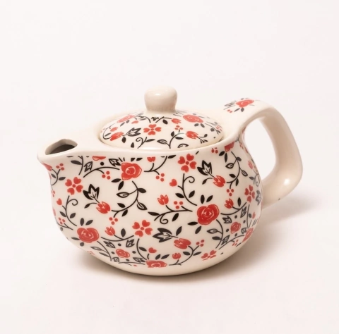 Tetera de Porcelana Tradicional Individual - Té + Thé