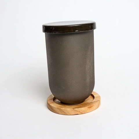 Cuenco de Gres con tapa y Base - Té + Thé