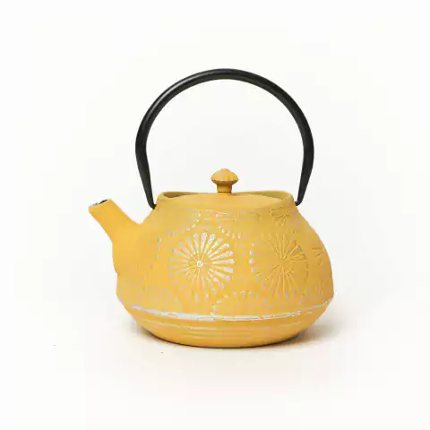 Tetera de Hierro Margarita Amarilla