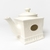 Tetera de Porcelana Blanca Cuadrada