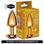 PLUG ANAL CORAÇÃO UNIQUE GOLD – AZUL - comprar online