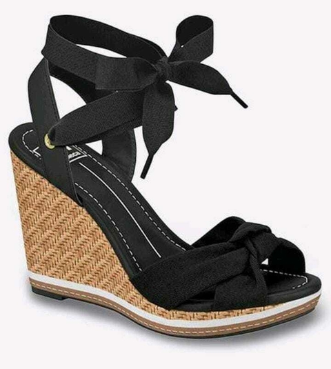 Salto Plataforma Moleca- Preto