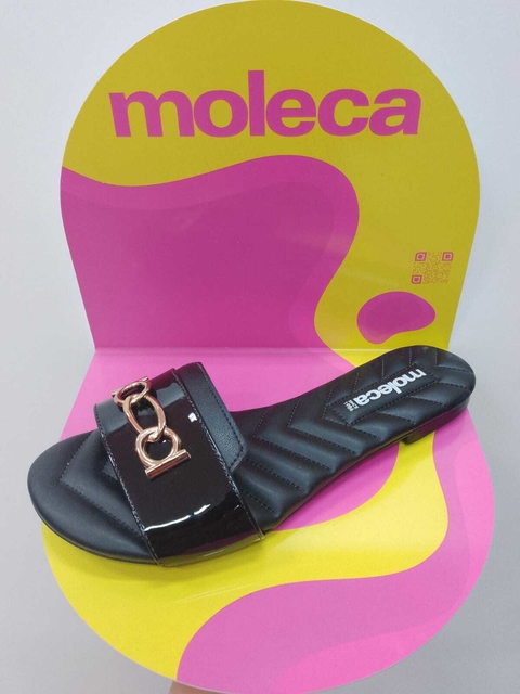 Rasteirinha Moleca -Preto