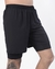 PANTALÓN BERMUDA DOBLE POLIESTER LISO (261BA97) - comprar online