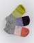 PACK SOQUETE INVISIBLE TRICOLOR TALLE S (2220)