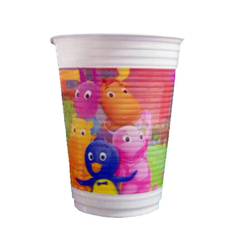 COPO PLASTICO 180ML BACKYARDGANS C/8 REGINA FESTAS