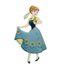 PERSONAGEM PAPEL ANNA FROZEN FEVER REGINA FESTAS