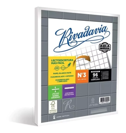 Repuesto Nº3 AULA UNIVERSAL X 96 Hjs - Rivadavia -