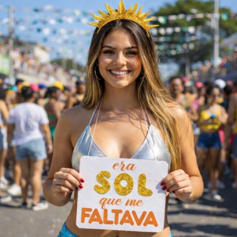Placa Era o Sol Que Me Faltava 2 Peças - comprar online