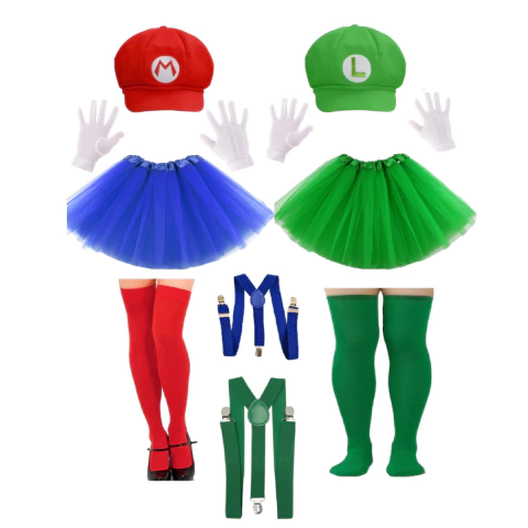 Kit Fantasia Mario ou Luigi 5 Peças - comprar online