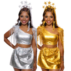 Fantasia Estrela Metalizado (4 Peças)