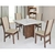 CJ DE MESA 4C SAO CARLOS LAISE QUADRADA 100X100 CAFE / OFF WHITE