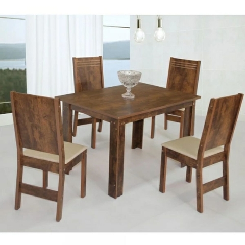 CJ DE MESA 4C SAO CARLOS MARIAH RETANGULAR 120X80 BRONZE / DEMOLIÇAO