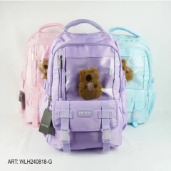 MOCHILA INFANTIL CON PELUCHE - WLH241215-C - comprar online
