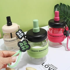 BOTELLA DE AGUA CON SORBETE DOBLE PICO HAPPY MAKERS - FH-7102