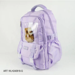 MOCHILA INFANTIL CON PELUCHE - WLH241215-C - tienda online