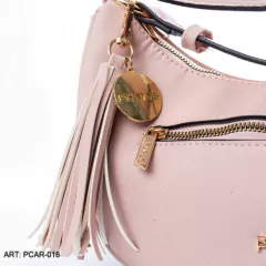 CARTERA DE DAMA ECOCUERO FORMA LUNA MARCA PRATYS - PCAR-016