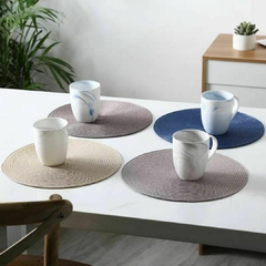 CARPETA/INDIVIDUAL X 6PCS REDONDA 38CM - IND-ZY132 - comprar online