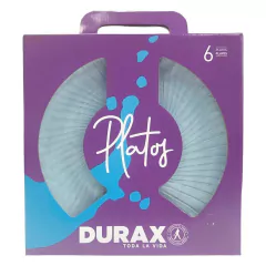 PACK DE PLATOS PLAYO COSMOS PLUS X6PCS EN CAJA DURAX - 13531 en internet