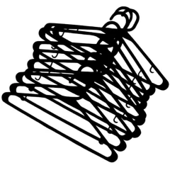 PERCHA PLASTICA BLANCA/NEGRO X10 UNIDADES - EP-309 - comprar online