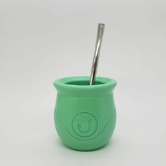 MATE URBANO CLASICO ROMY CON BOMBILLA SACA YERBA COLOR PASTEL - 2001C/21160 - Nuevamoda