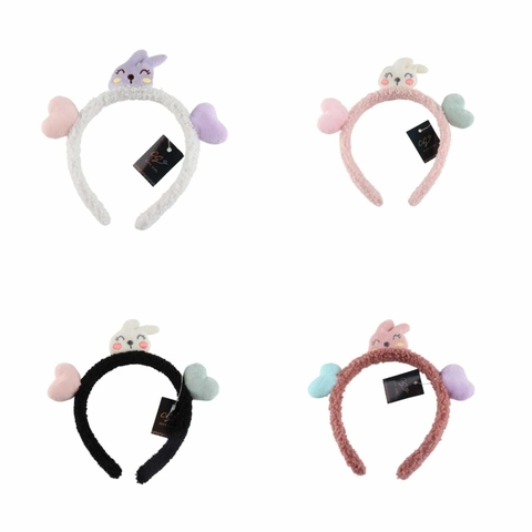 VINCHA CON CORAZONES Y CONEJITO - 3219-2