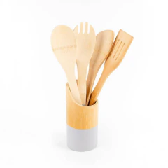 SET ESPATULAS COCINA X5 BAMBU - XR-9601A - comprar online