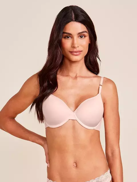 SUTIÃ MEIA TAÇA COM ARO E BOJO EM MICROFIBRA T-SHIRT - 241870 - comprar online