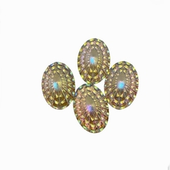 Acrílico Oval 20 x 30 mm., con relieve - comprar online