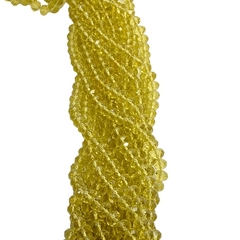 Tiras de Cristales. Dona de 8 mm (6 x 8 mm) - Verde Manzana