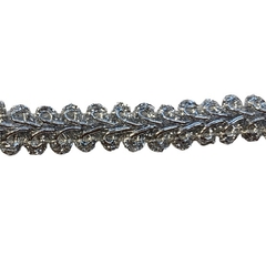 Galón plateado de 1,2 cm de ancho. - comprar online