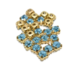 Cristales engarzados de 8 mm. (144 unidades)