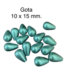 Perlas Gota. Blancas perladas y colores. - comprar online