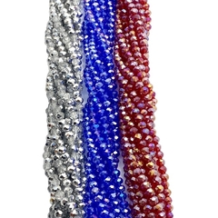 Tira de Cristales. Dona de 3 mm (2 x 3 mm)