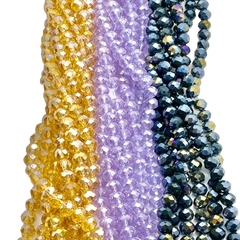 Tira de cristales. Dona 6mm (4x6mm)