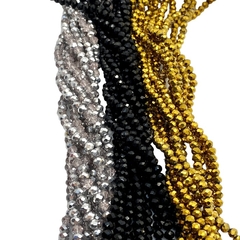 Tira de Cristales. Dona de 4 mm (3 x 4 mm)