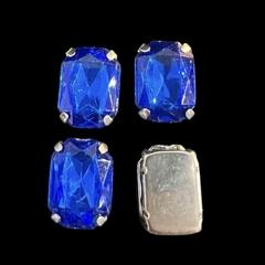 Acrílicos engarzados. Octogonal 10x14 mm. Colores traslúcidos