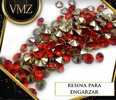 Resina de 6 mm (para engarzar) - Verde Manzana